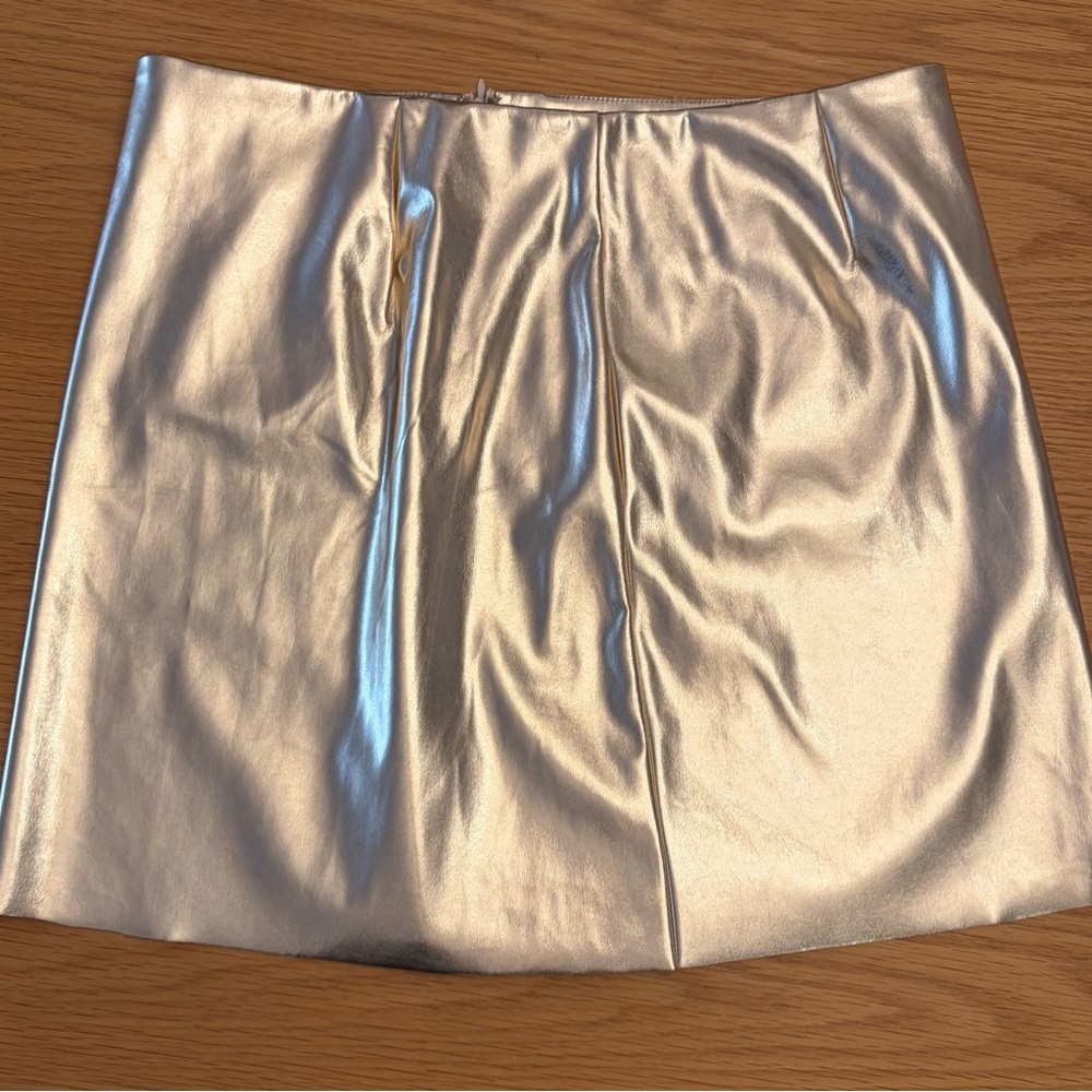 Noisy May Rose Gold Metallic skirt